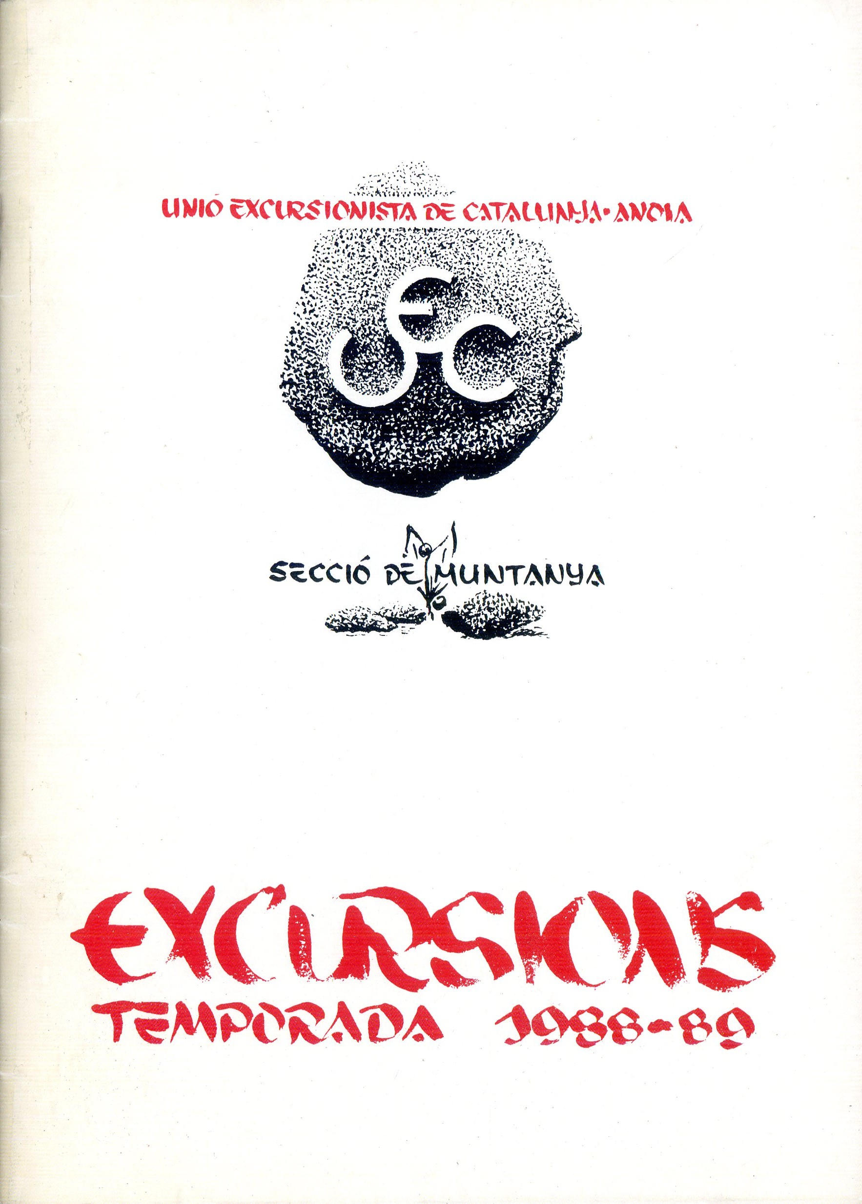 Excursions temporada 1990-1991 - Portada